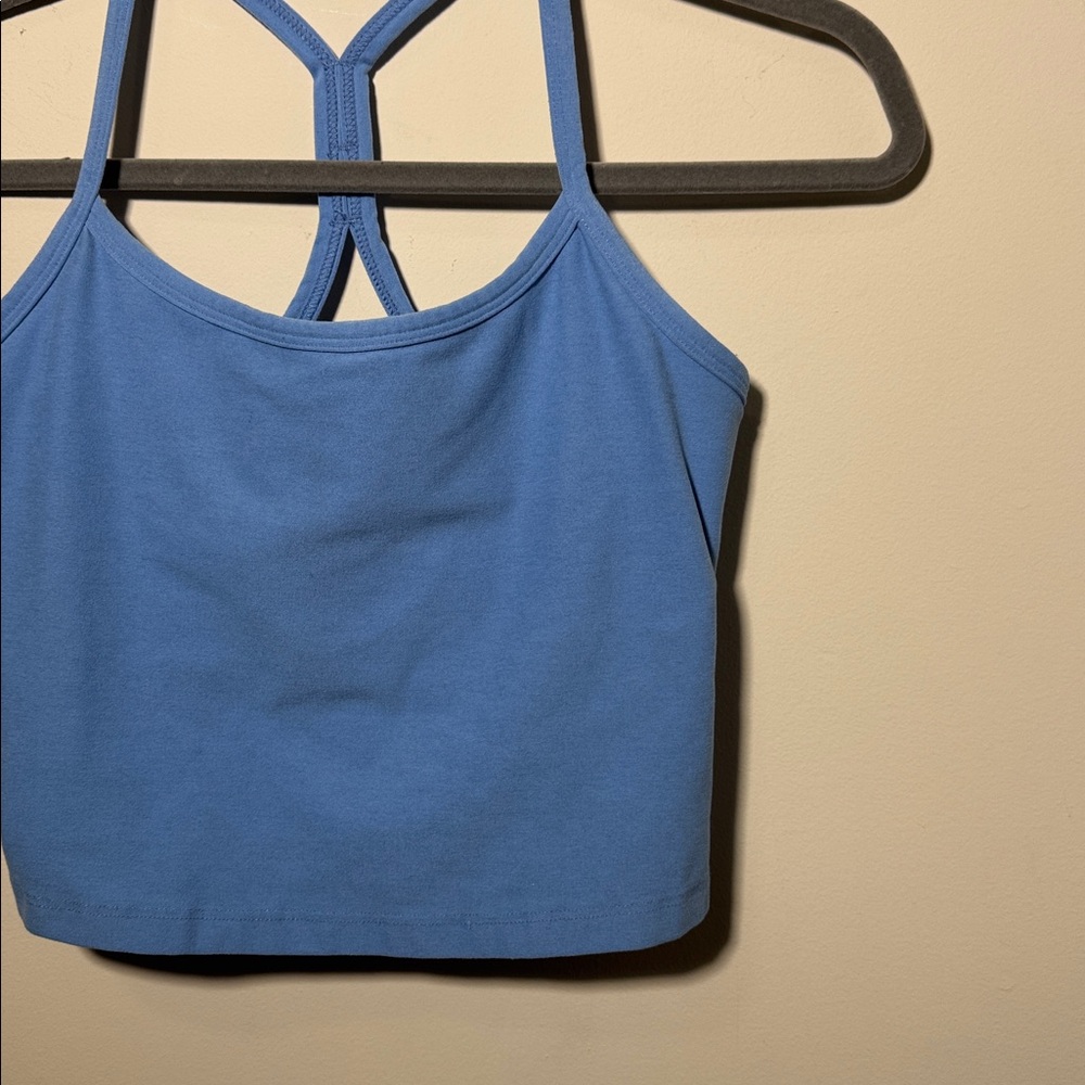 Beyond Yoga Spacedye Slim Racerback Cropped Tank in Blue - M - Picture 2 of 4